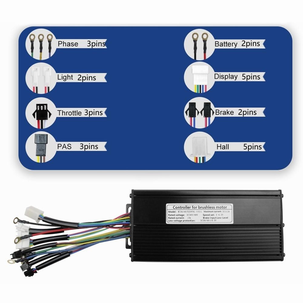 Brushless Controller Aluminum Alloy Shell For DIY E-bike Projects For KT Display