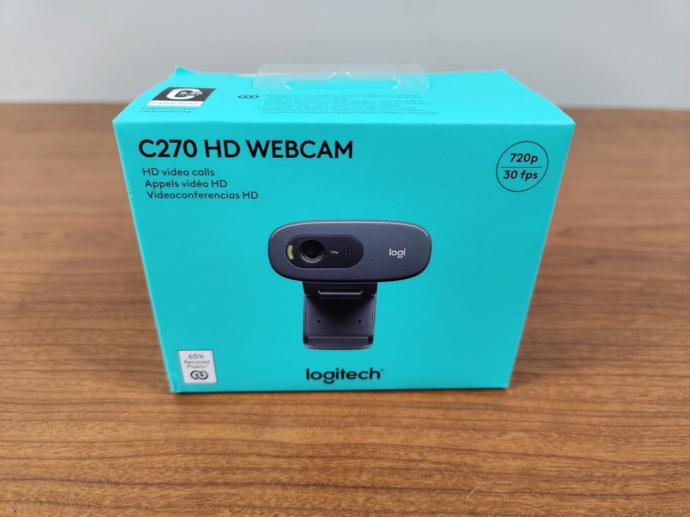 Logitech C270 Web Camera ~ Widescreen HD Video Calling ~ New In Sealed box