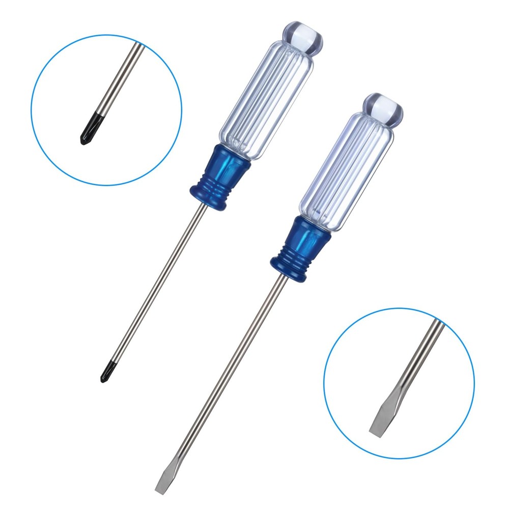 4PCS Small Screwdriver Tool Flat Head and Phillips, Small Screwdriver Set, St...