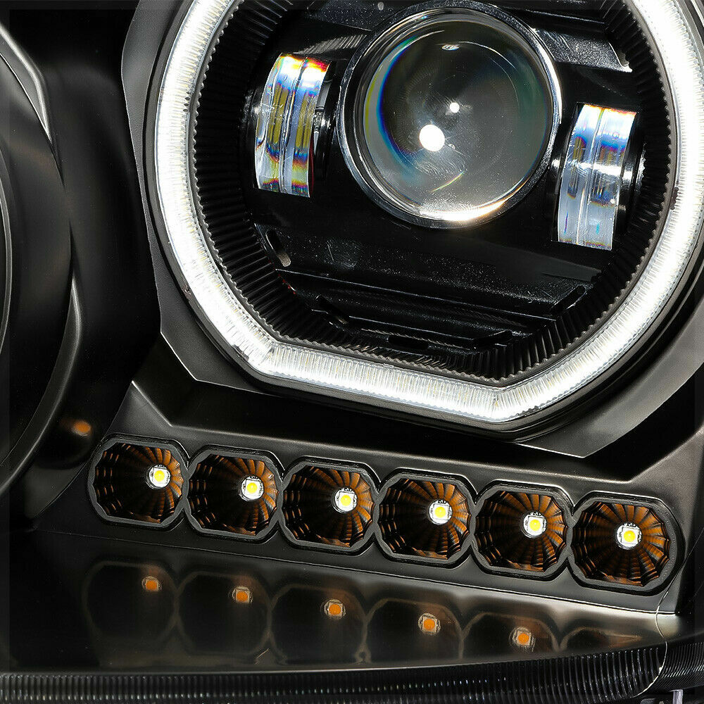 FREIGHTLINER CASCADIA 08-17 FULL LED HEADLIGHT BLACK PAIR (DRIVER & PASSENGER)