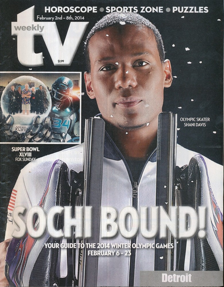 TV WEEKLY 2014 FEB 2-8 SOCHI BOUND! (FAIR/GOOD COND)