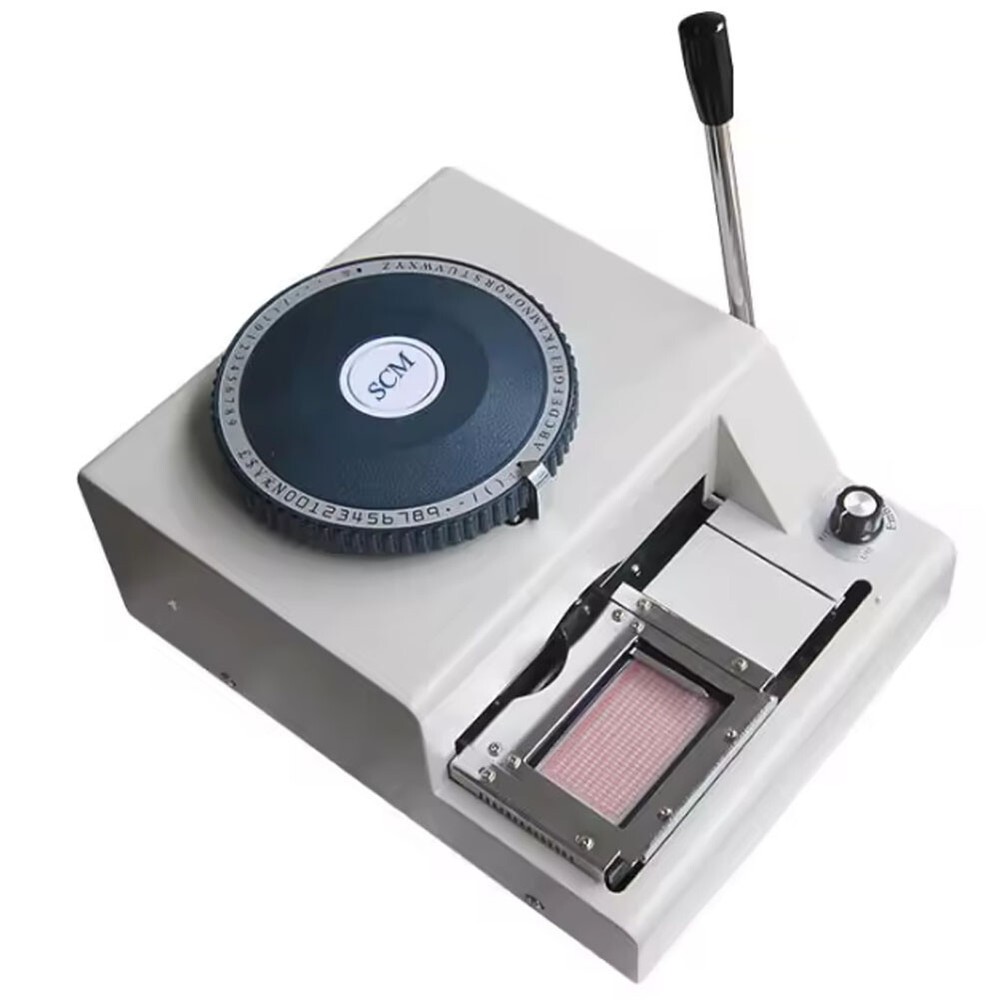 75 Characters Convex Embosser Machine Manual ID Embossing Machine