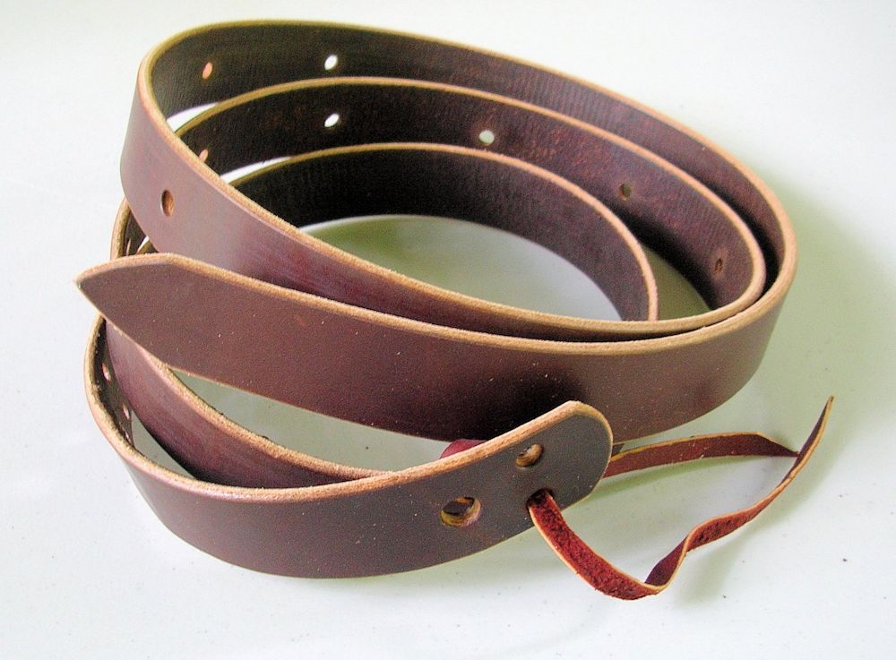 USA Leather Saddle Latigo Cinch Straps Billets ~ 3'_6'_8' Black_ Brown_ Natural