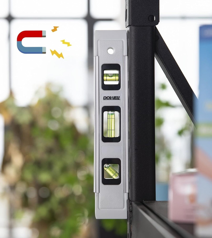 Compact 9-Inch Magnetic Bubble Level - Durable Tool for DIY and Professionals