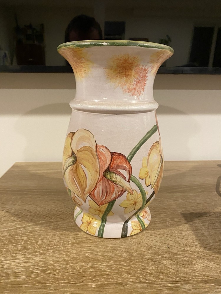 Hand Painted Flower Vase