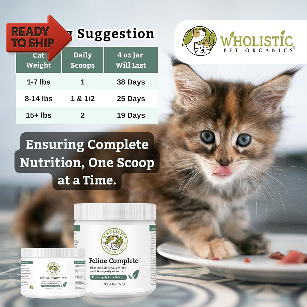 Feline Complete - 4 Oz - Multivitamin & Probiotic Powder