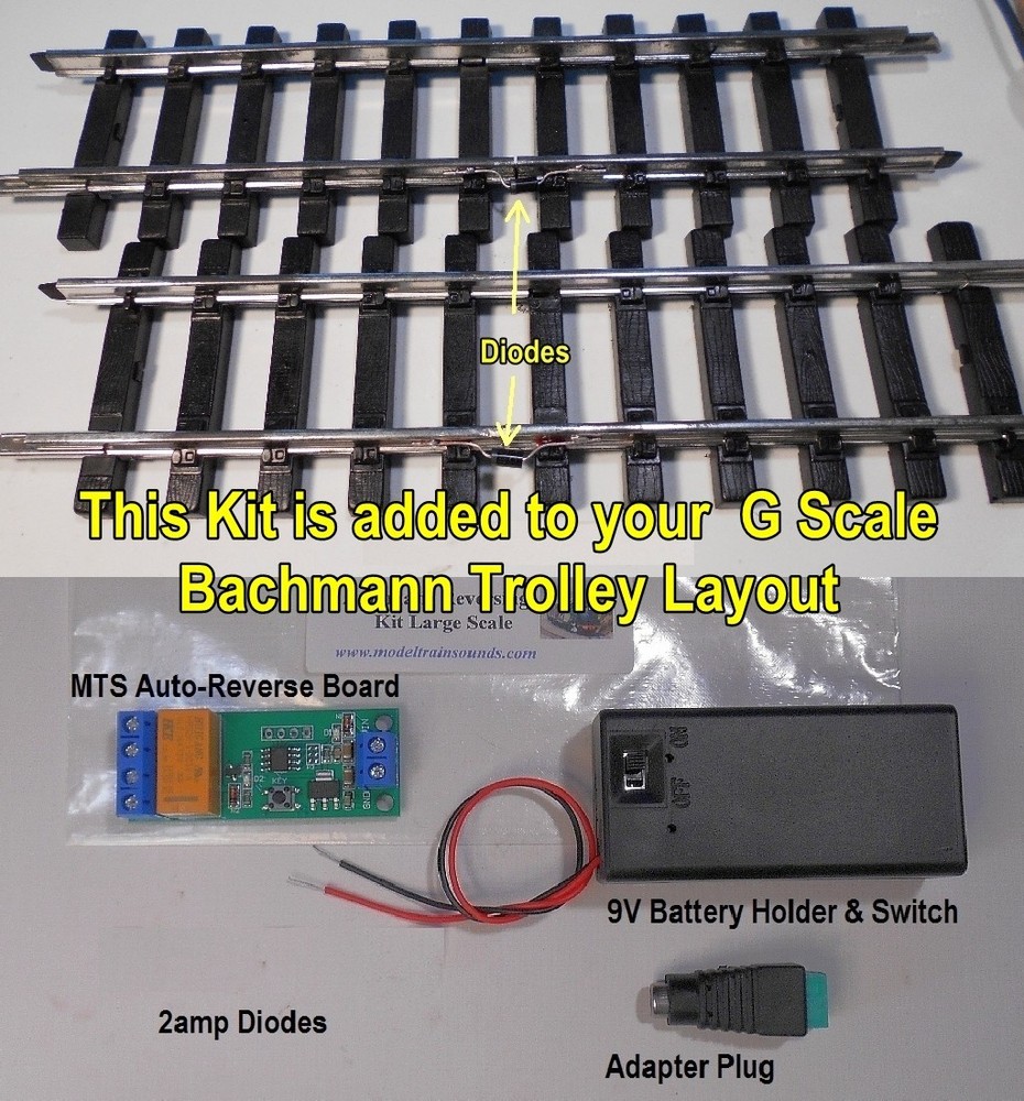 G Scale Auto-Reverse for a Bachmann Trolley & Point to Point Layout