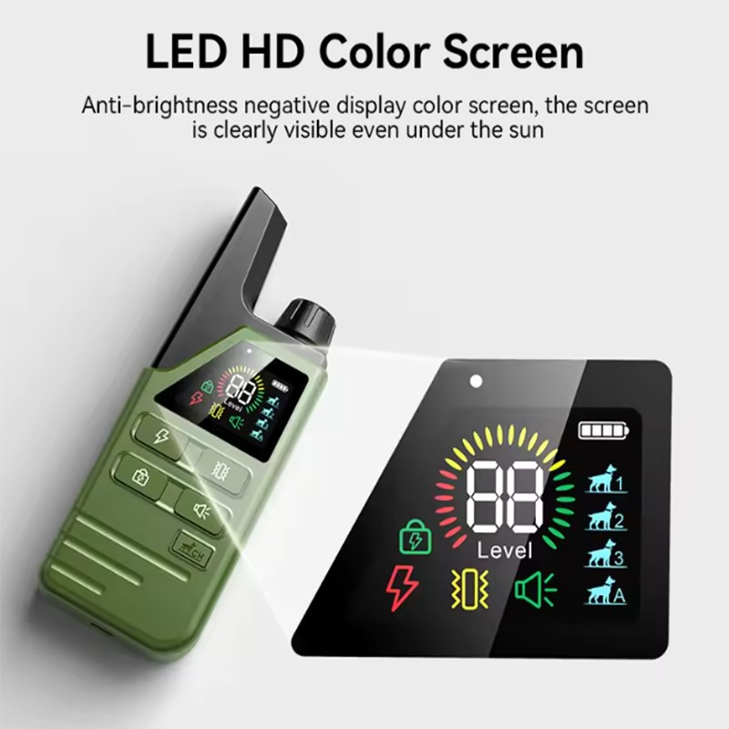 Dog Training Collar 4500FT Remote Rechargeable Waterproof Shock E-Collar PET