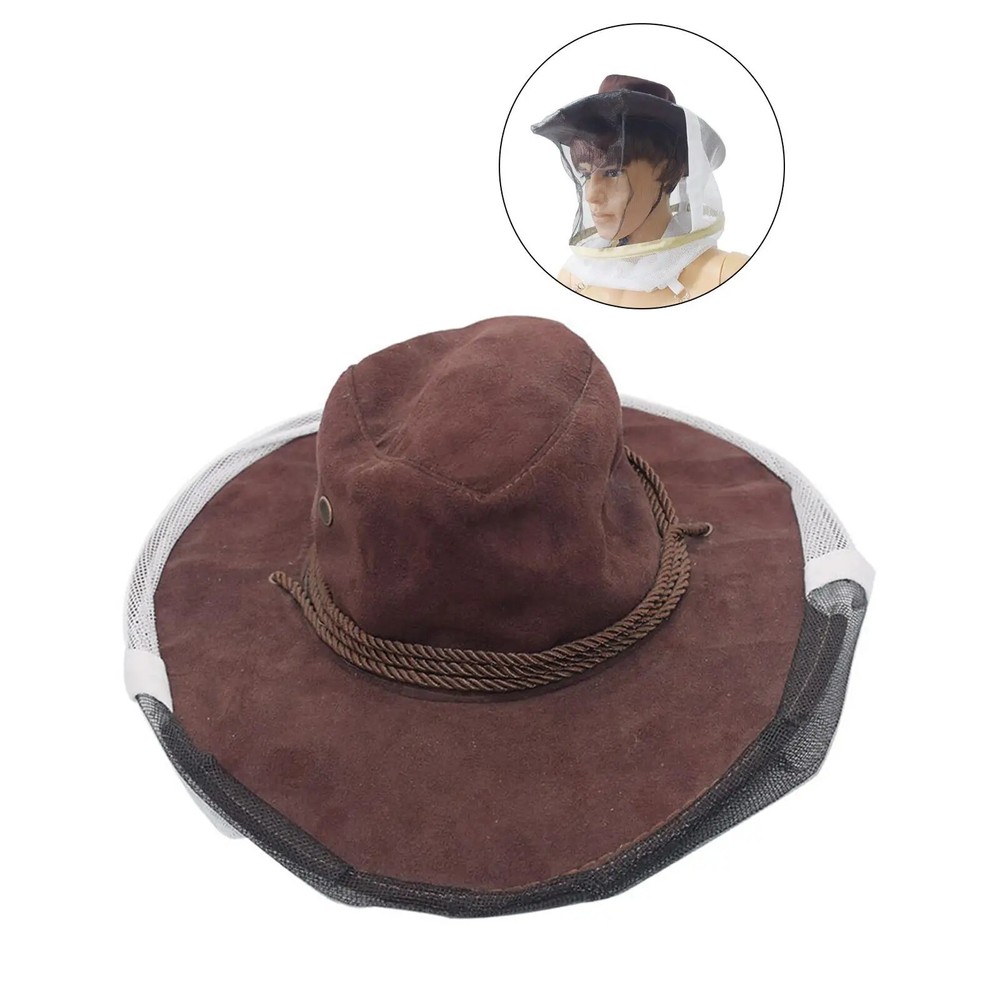 Beekeeper Hat Face Protector Beekeeping Cowboy Hat for Gardening Hiking