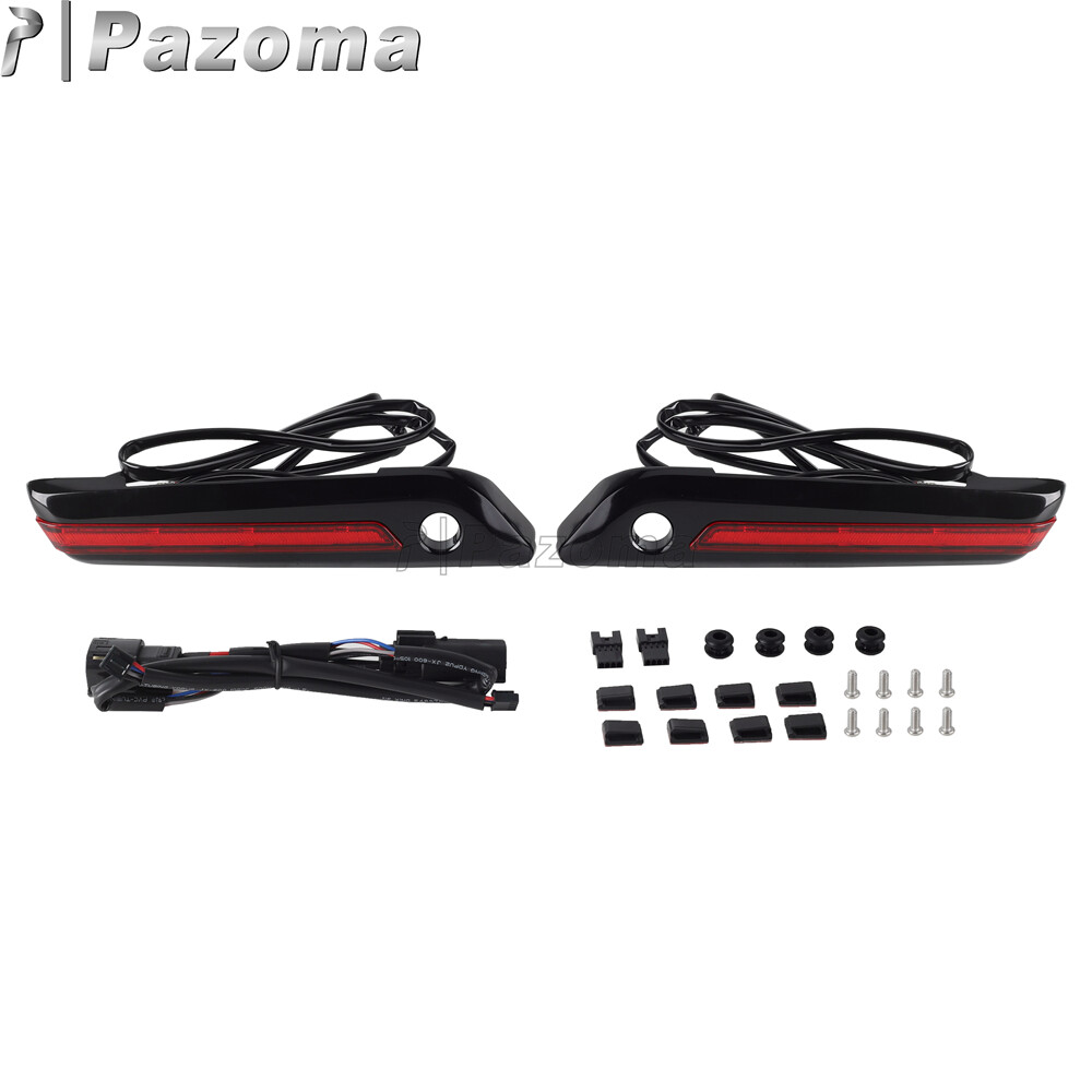 LED Saddlebag Latch Light Brake Running Light For Harley Touring Road King 14-22