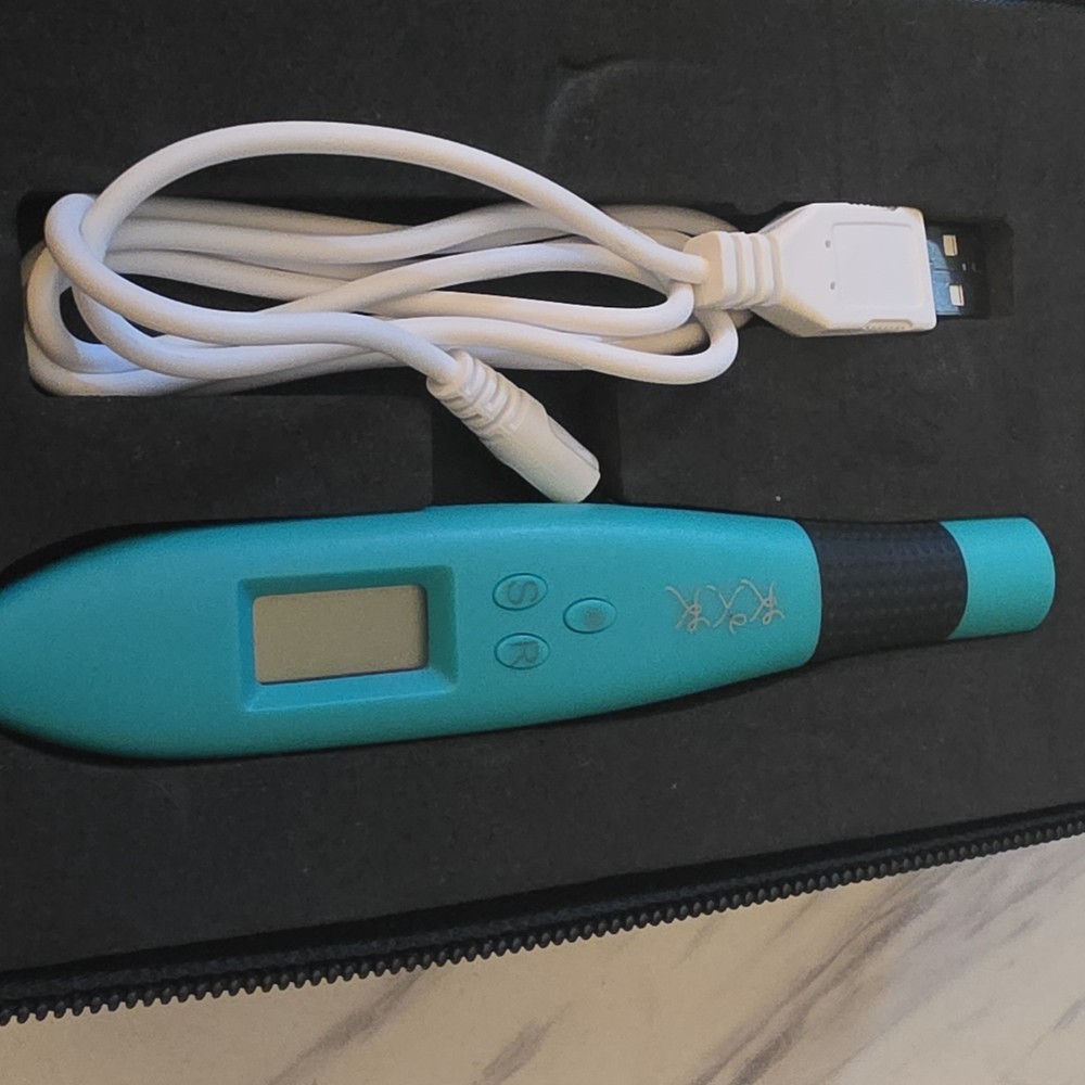 KXK Interchangeable Crochet Hook Set Electronic Handle 12 Sizes USB Blue Case