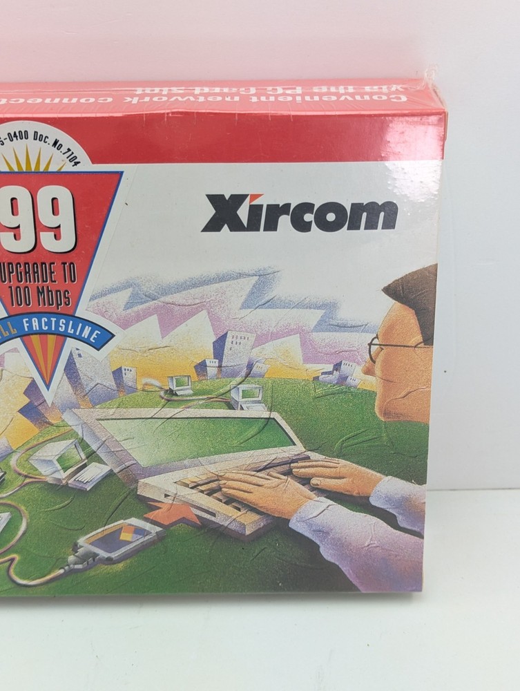 Sealed NOS Xircom Credit Card Ethernet Adapter IIPS Vtg Computing
