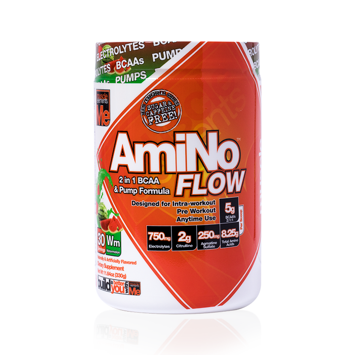 Muscle Elements Amino Flow BCAA 2:1:1 Electrolytes WATERMELON (30 Servings)