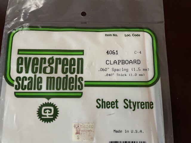 Evergreen Scale Model- Styrene Plastic Sheet -Various Types