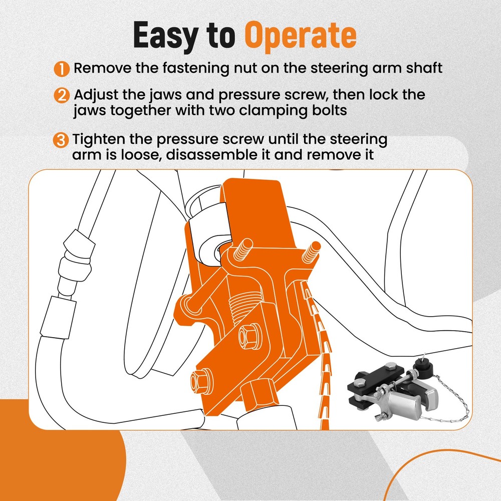 1Piece New Pitman Arm Puller Universal Remove The Pitman Arm Shaft
