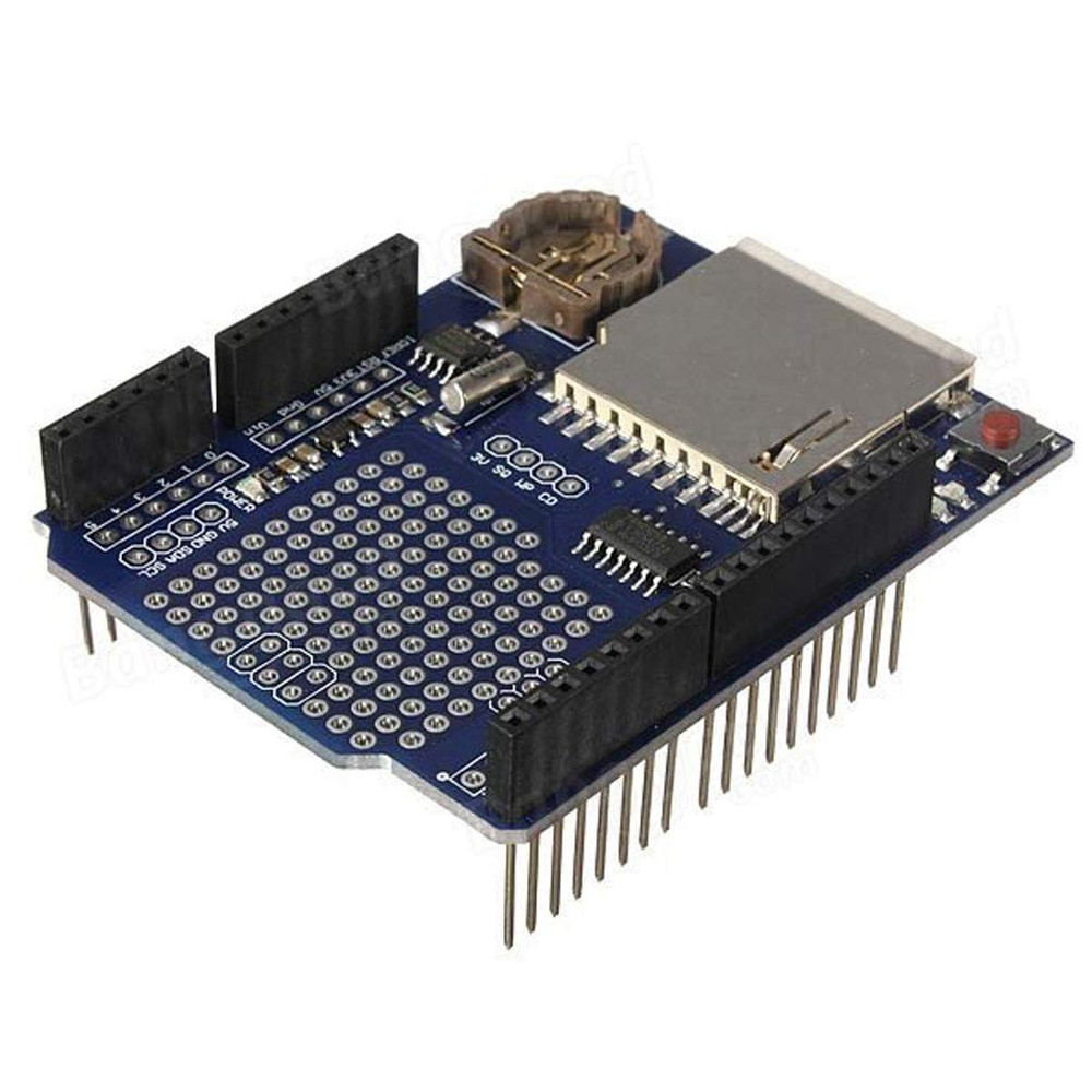 Data Logger Module Logging Shield Data Recorder Shield for Arduino UNO W/Sd Card