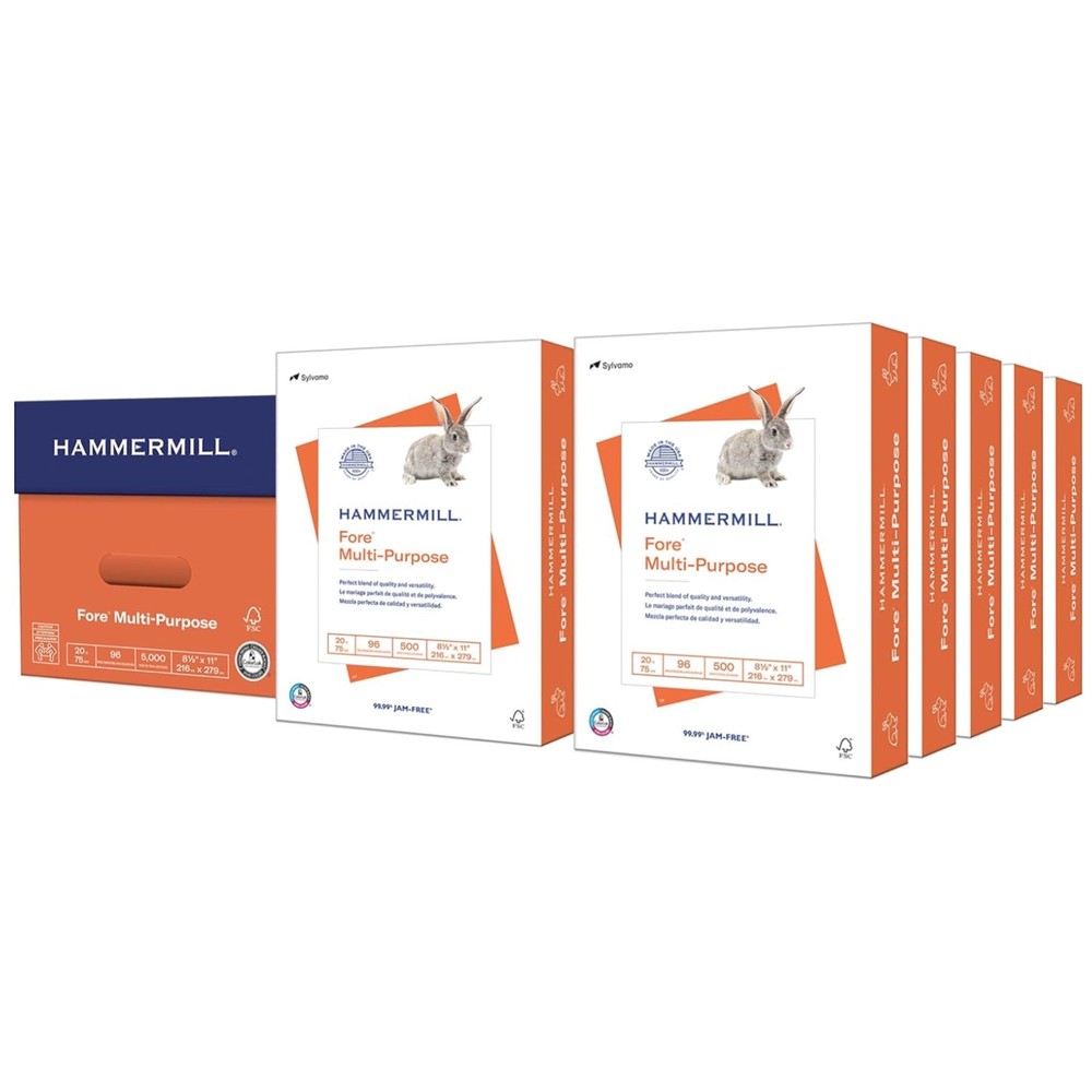 10 Ream Fore Multipurpose Copy Paper - 5000 Sheets