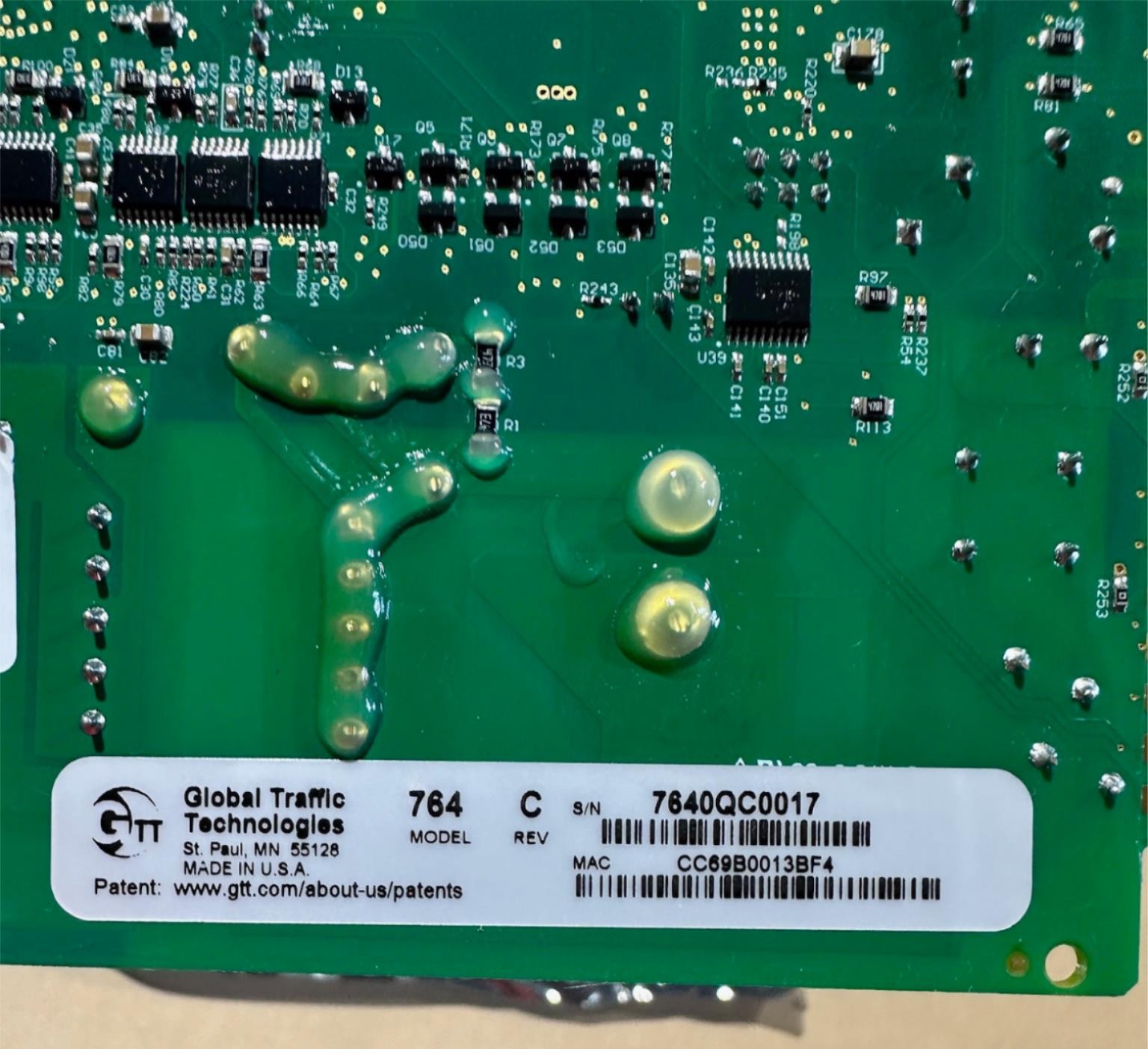GTT Opticom IR 764 Multimode Phase Selector 4 Channel Board 76-1000-1054-0