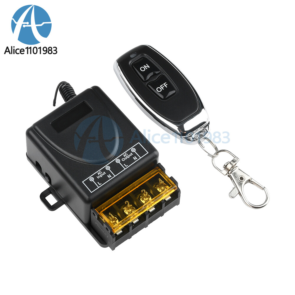 AC85-250V Wireless Remote Control Light Switch Transmitter For Water Pump Lamp