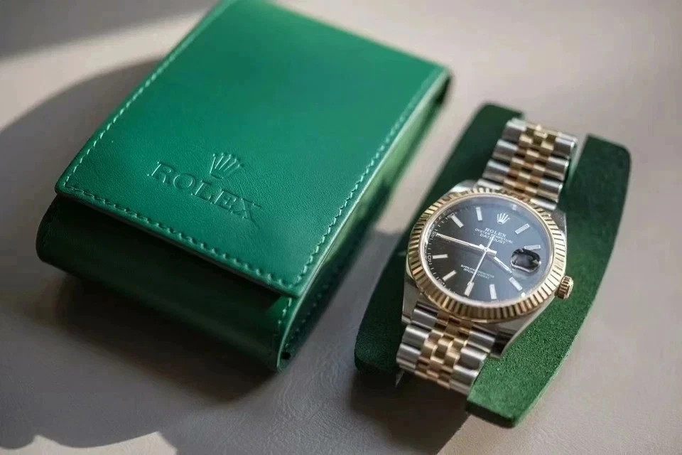 Rolex Leather Travel Pouch Premium Service Center Pouch Best Price No Watch