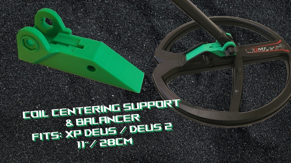 XP DEUS / DEUS 2 compatible coil support balancer- 11" / 28cm BALANCE! -GREEN