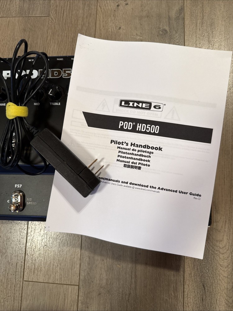 Line 6 POD HD500 Guitar Multi-Effects Processor Amp Simulator USED Tested