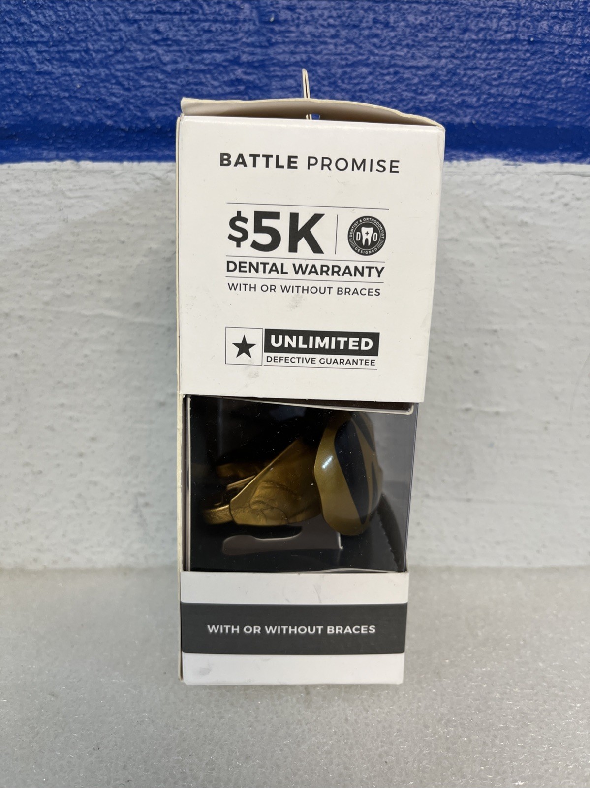 Battle Sports Oxygen Lip Protector & Mouthguard Predator Gold / Black New