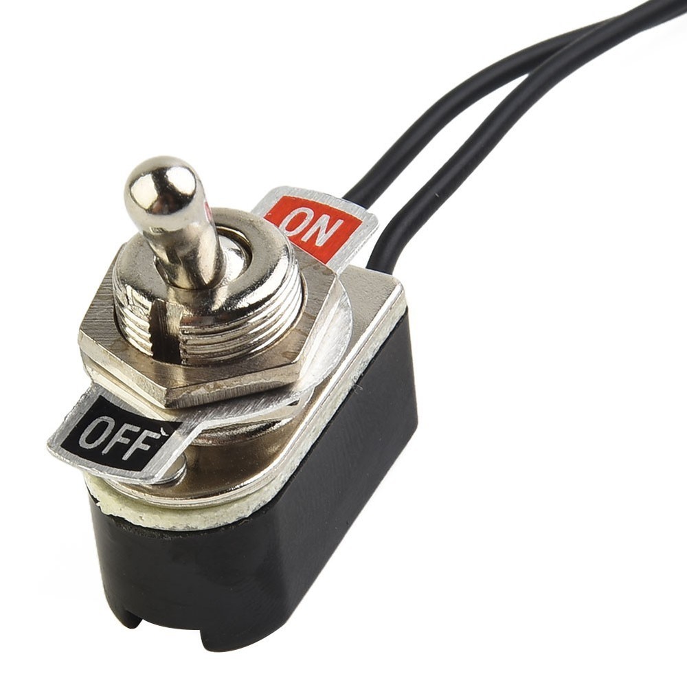 for TOGGLE Switch SPST 6A Rocker SPST Contacts Switch for TOGGLE 12mm Cutout