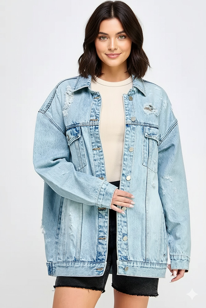 Lady Oversized Denim Jacket
