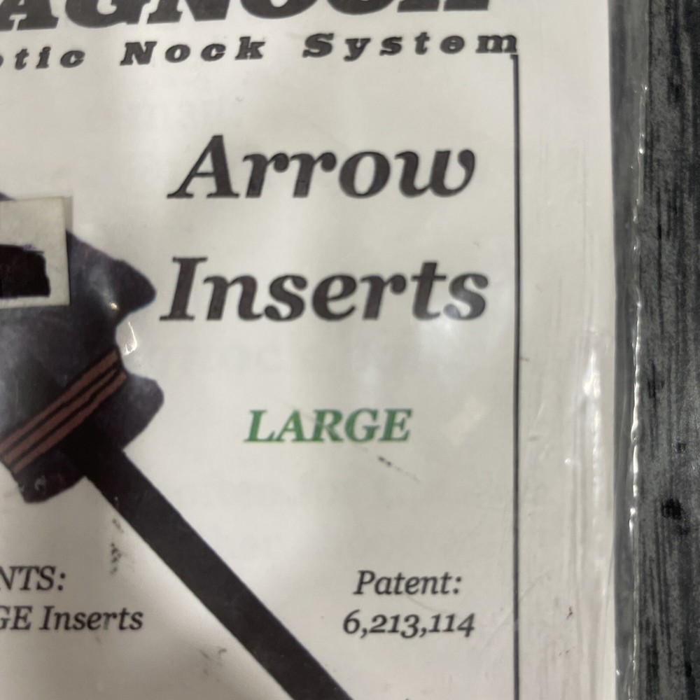 Magnock Magnetic Nock System Arrow Inserts Large 12 Pack