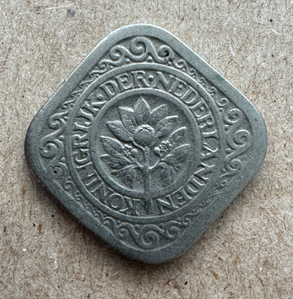 Netherlands, 5 Cents, 1934, KM#153