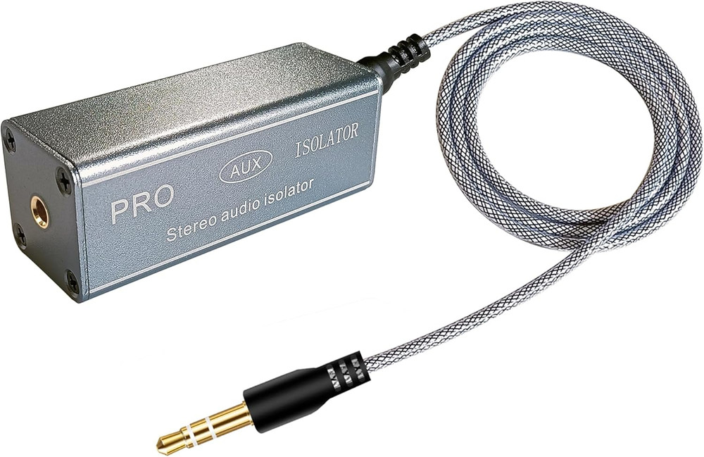 3.5Mm Noise Filter Pro Hum Eliminator Ground Loop Isolator (No Affect Bass)