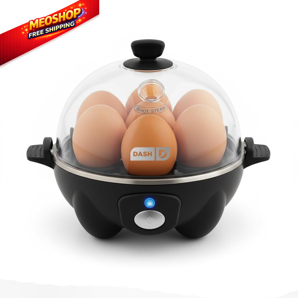 Dash Rapid Egg Cooker - Boiler, Poacher & Steamer - Includes 7 Eggs, Black