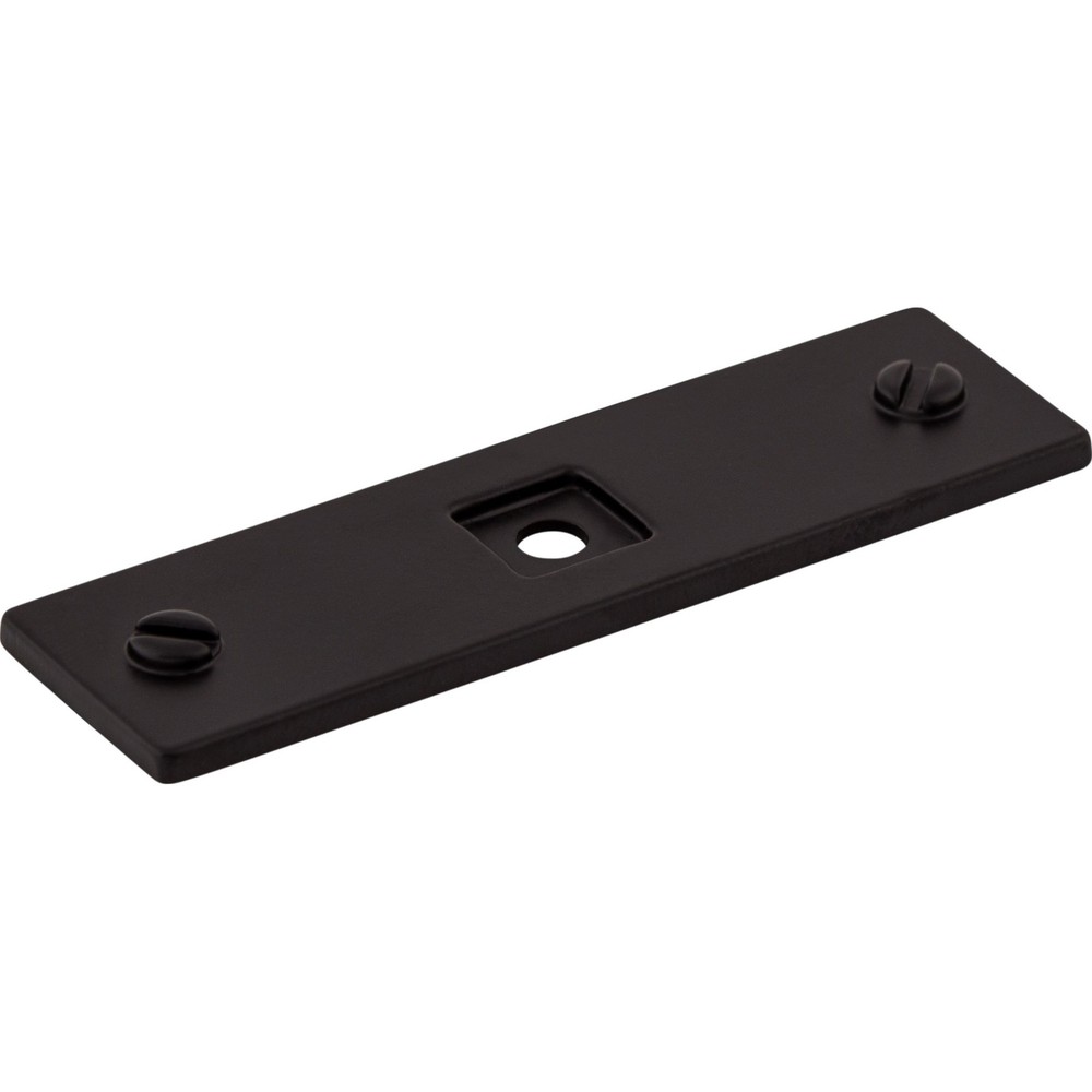 Top Knobs TK741BLK Channing Backplate 3 Inch - Flat Black