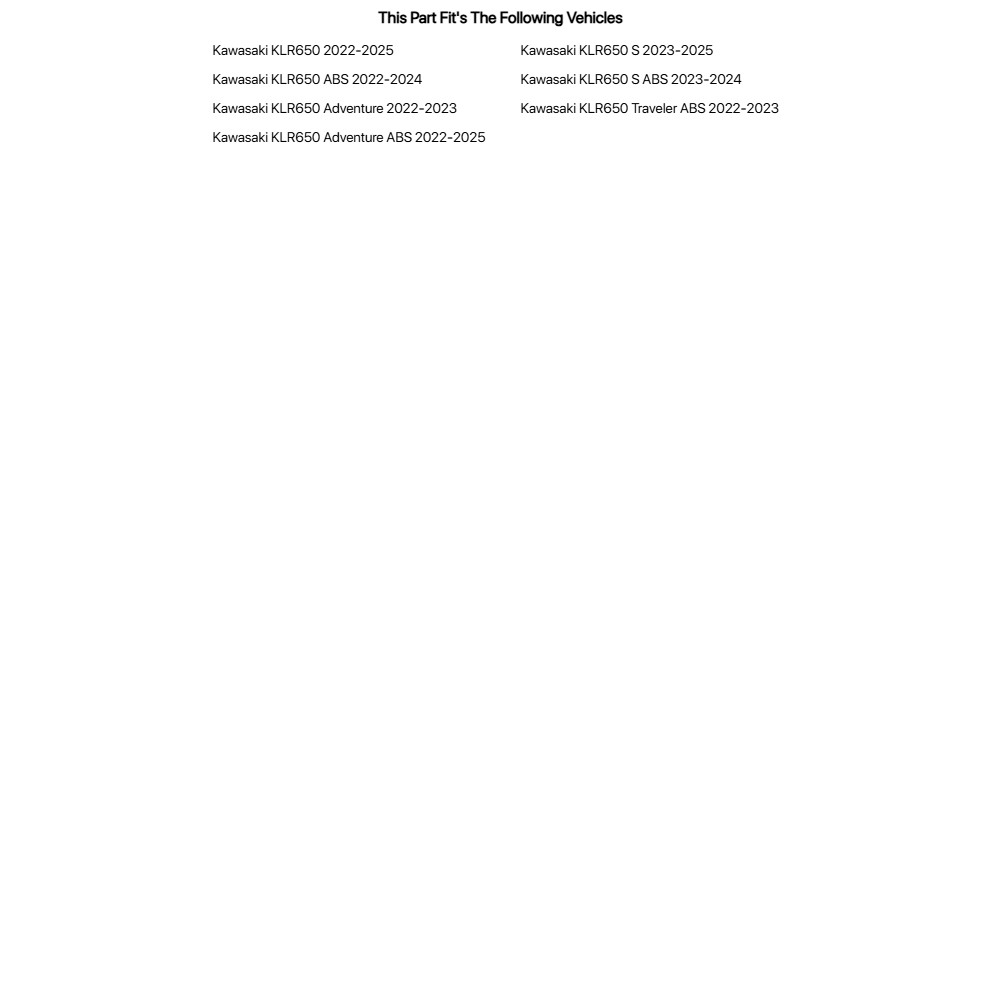 Attack Graphics Tank Protection Decals Sides Black/Grey For Kawasaki KLR650 ABS