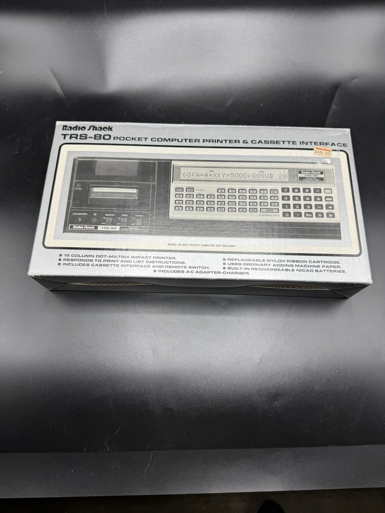 Radio Shack TRS-80 Pocket Computer Printer Cassette Interface Boxes Manuals