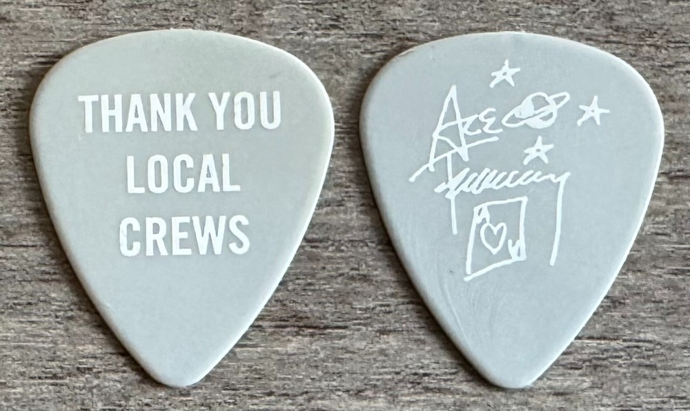 ACE FREHLEY = "Thank You Local Crews" guitar pick