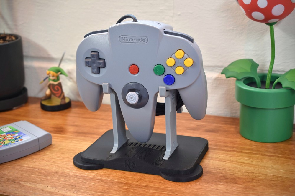 Nintendo 64 Controller Display Stand - Original N64 or Wireless - 3D Printed