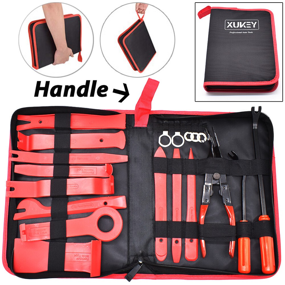 19Pc Car Trim Removal Tools Set Prytool Bar Panel Door Audio Dash Interior Clip