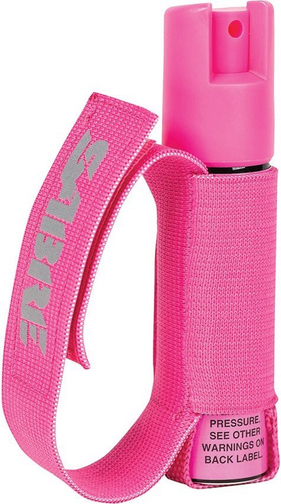 Sabre Runner Pepper Spray Pink Adjustable Reflective Hand Strap - P-22J-PK-02