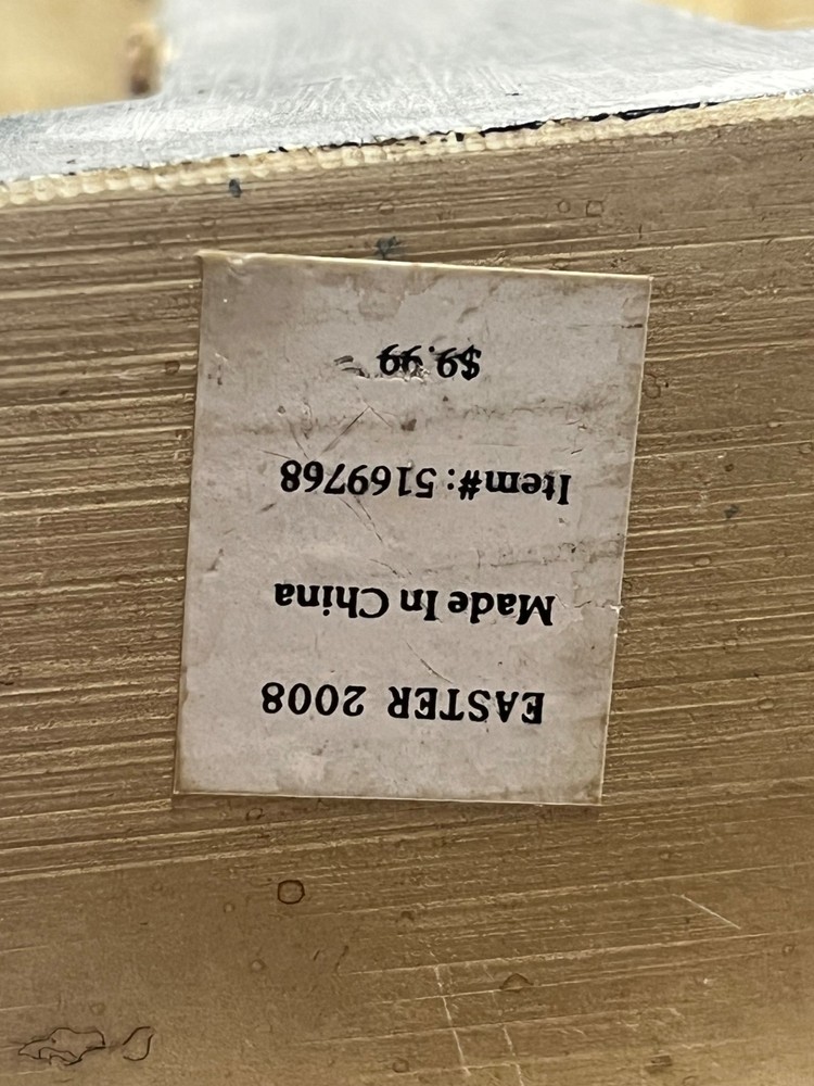 Cross With Easter Lilies- 8" tall