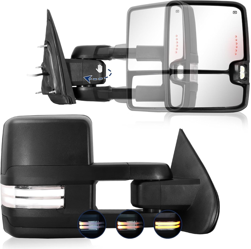 Switchback Towing Mirror for Silverado Sierra - Compatible with 2014-2018 Chevy