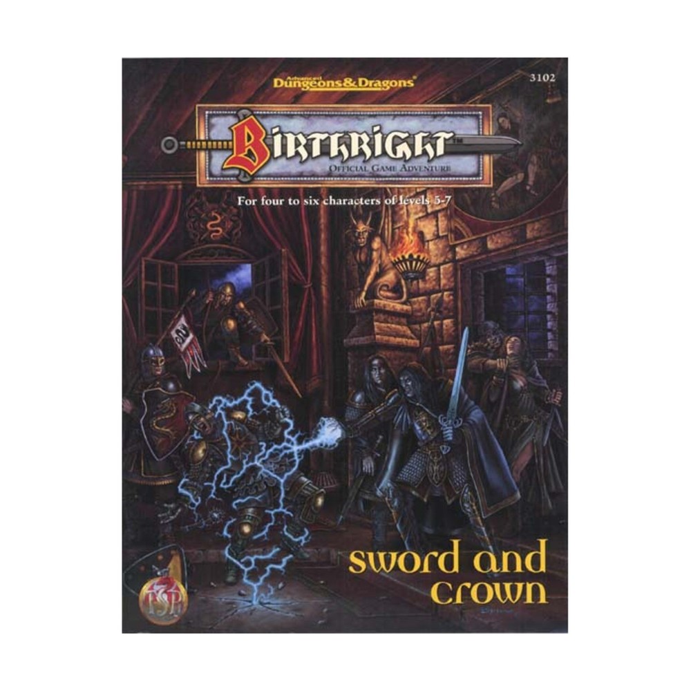 TSR Birthright Sword and Crown VG+