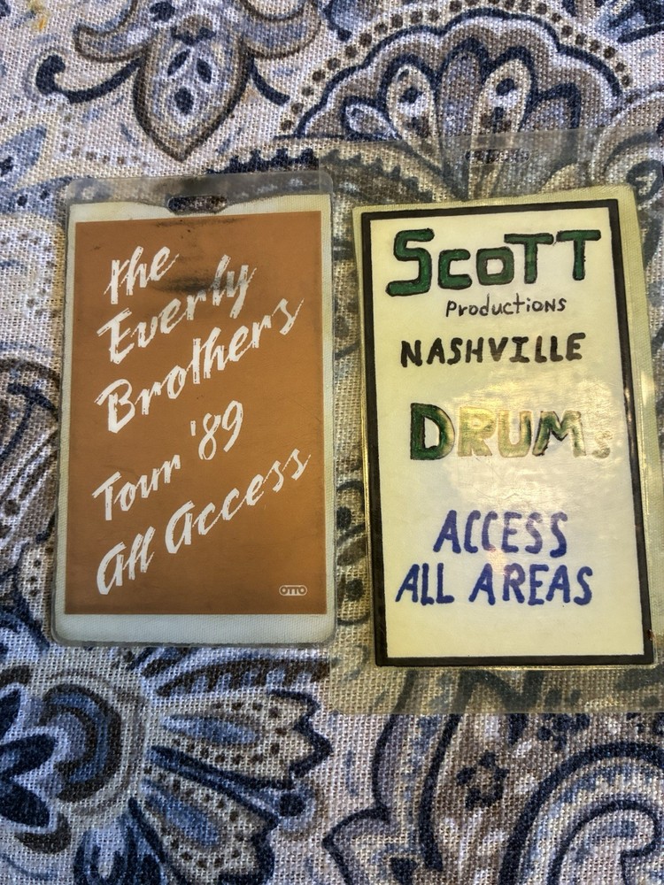 Tammy Wynette Back Stage Passes.