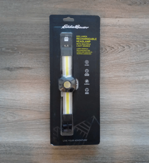 Eddie Bauer 600 Lumen Rechargeable Headlamp With Multiple Light Source NEW