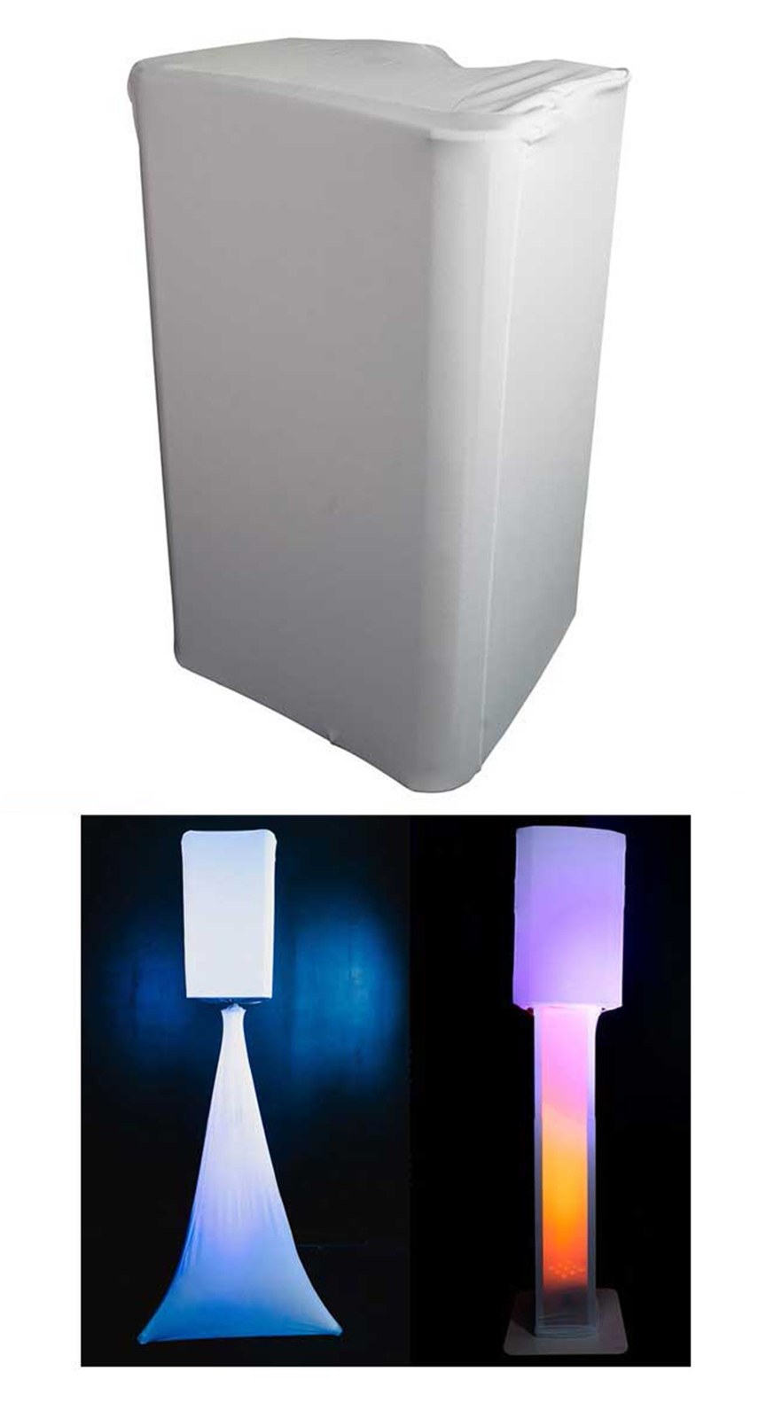 Rockville White 12" Slip Cover Scrim For QSC K12.2 PA DJ Speaker