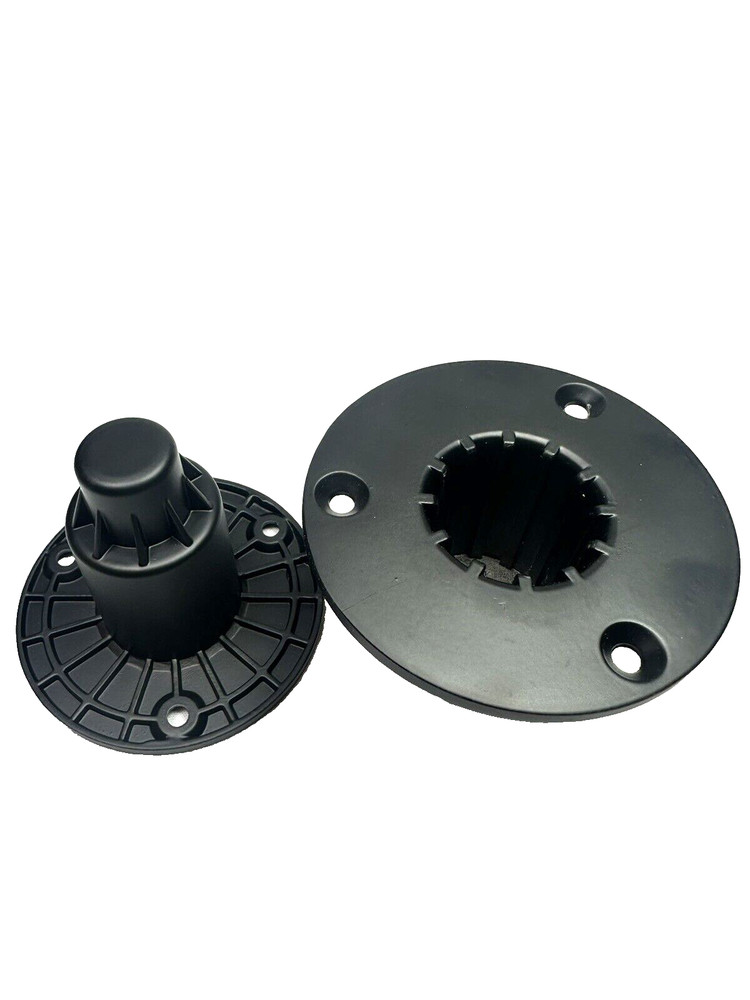 (2) Two Sub-Woofer Mounting Plates Deep Cups M20 threaded for Screw-On Sub Pole