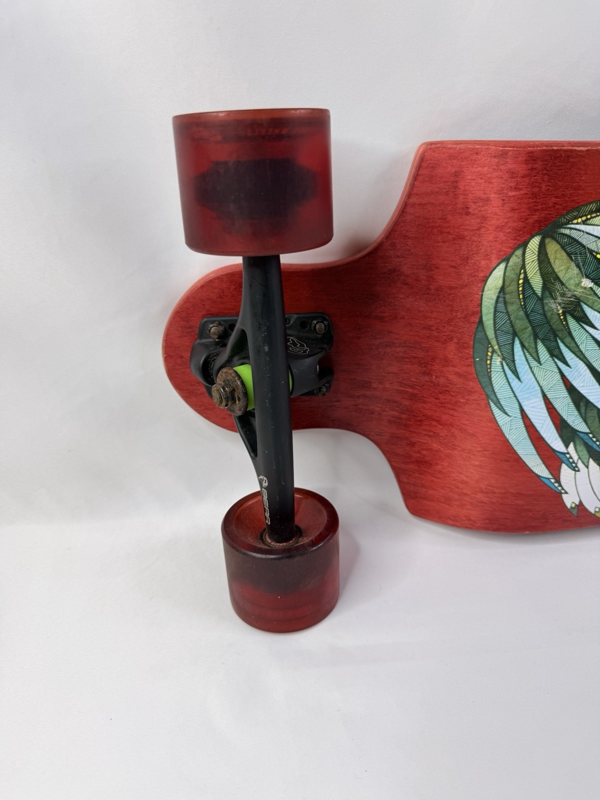 LANDYACHTZ SWITCH 35" EAGLE RED SKATEBOARD COMPLETE-9.5x35/27