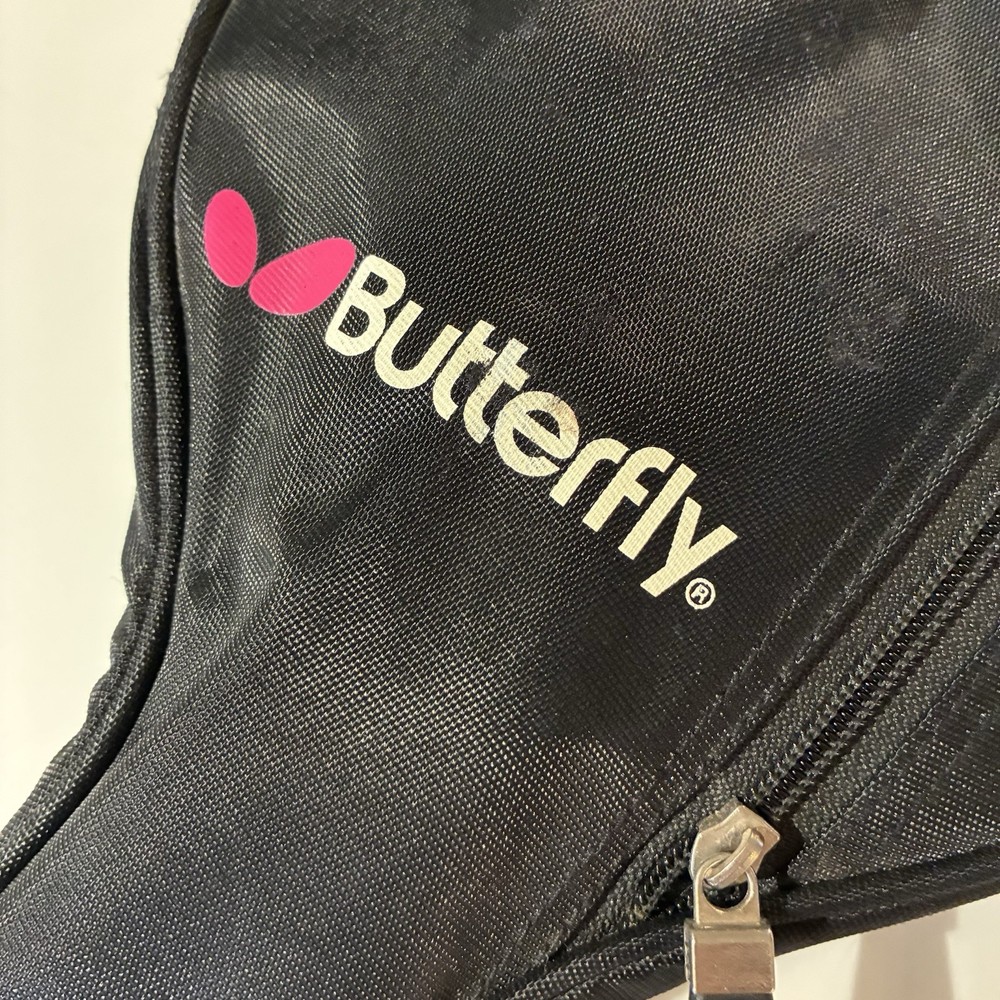 Butterfly Table Tennis Paddle Blade Case Padded Black EUC