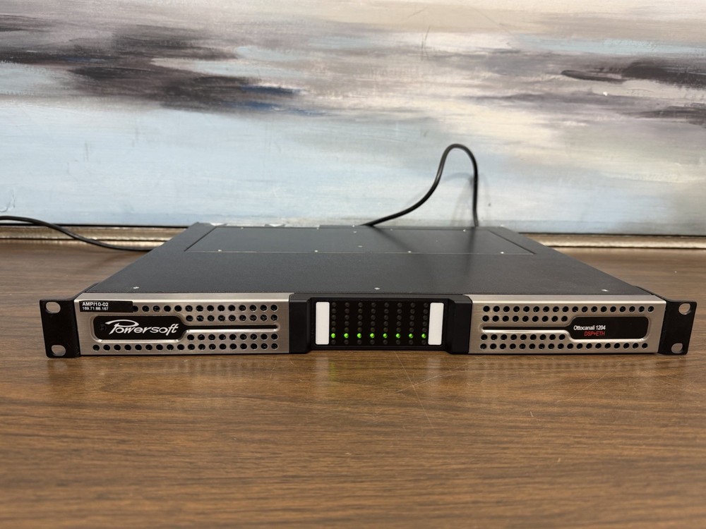 Powersoft Quattrocanali 1204 DSP+ETH Power Amplifier Working Great